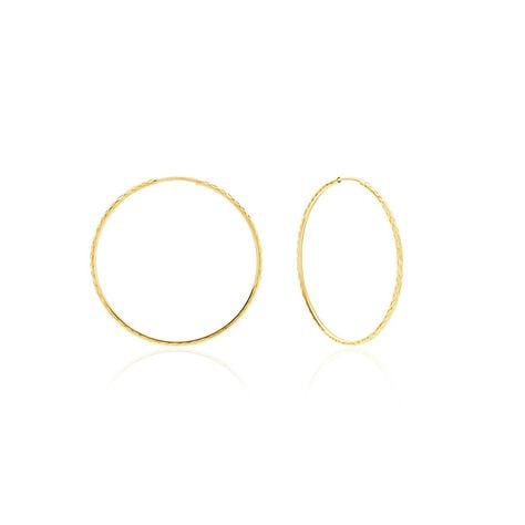 Créoles Aglavie Flexibles Or Jaune - Boucles d'oreilles créoles Femme | Histoire d’Or
