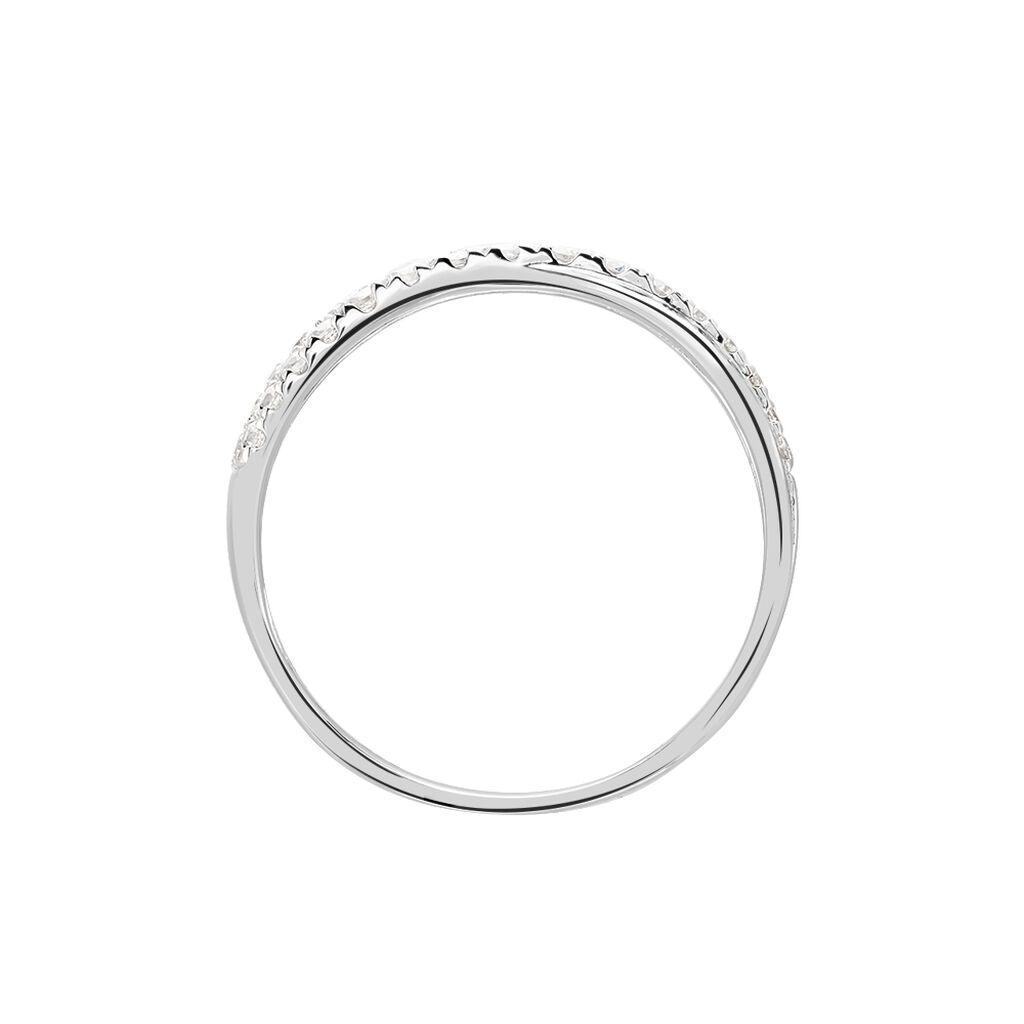 Bague Aglae Or Blanc Oxyde De Zirconium - Bagues avec pierre Femme | Histoire d’Or