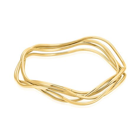 Jonc Gold Aura Acier Jaune - Bracelets joncs Femme | Histoire d’Or