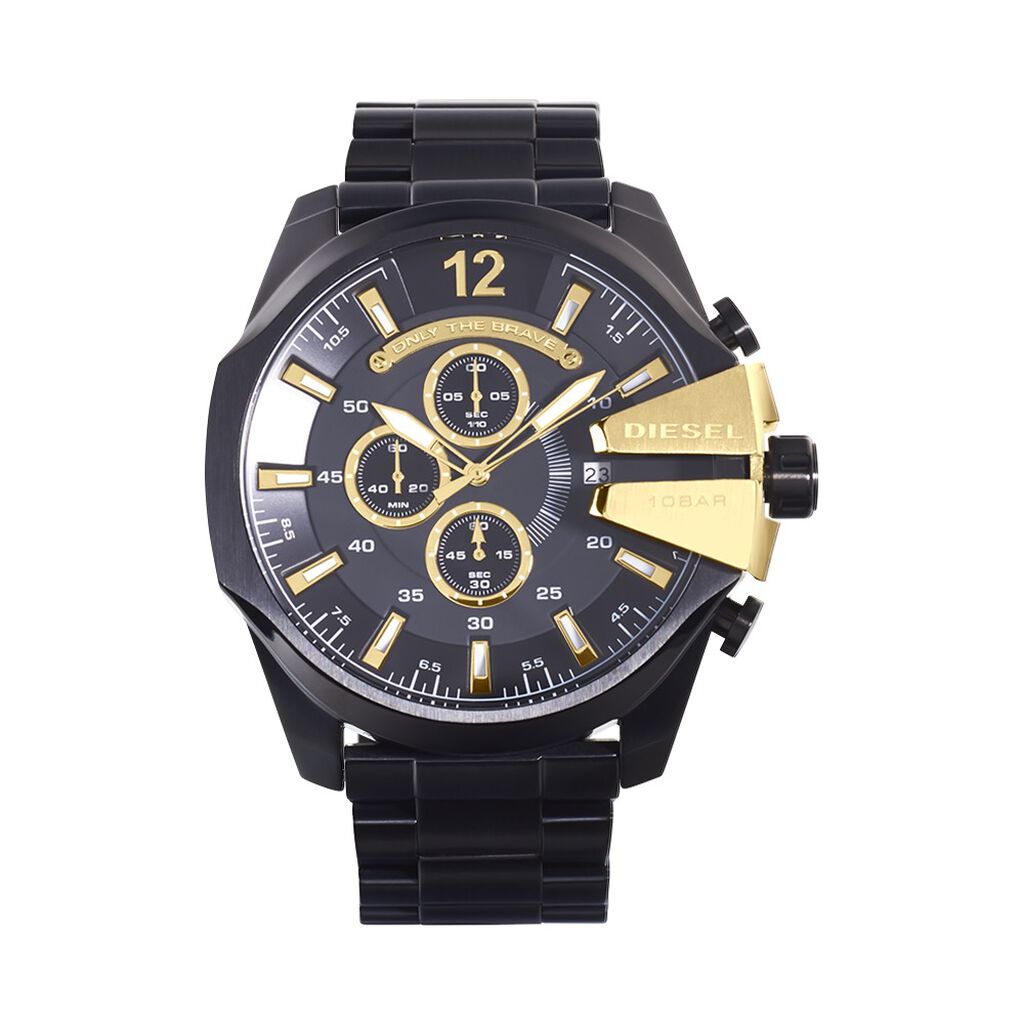 Montre Diesel Mega Chief Noir - Montres Homme | Histoire d&rsquo;Or