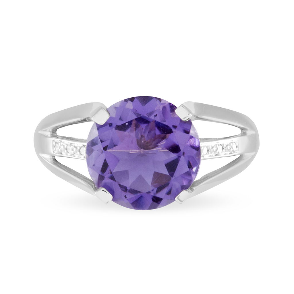Bague Cecile Or Jaune Quartz Et Diamant - Bagues solitaires Femme | Histoire d’Or