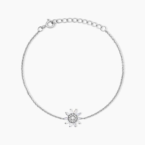 Bracelet Daisy Argent Blanc Oxyde De Zirconium - Bracelets Femme | Histoire d&rsquo;Or