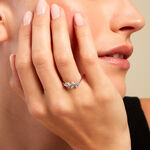 Bague Fidelis Or Blanc Oxyde De Zirconium - Bagues avec pierre Femme | Histoire d&rsquo;Or