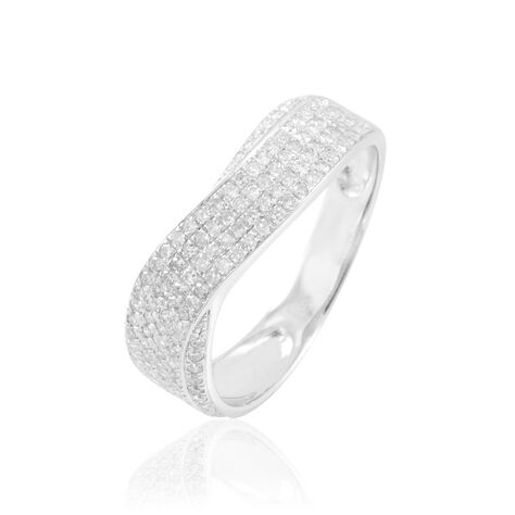 Bague Isais Or Blanc Diamant - Bagues avec pierre Femme | Histoire d’Or