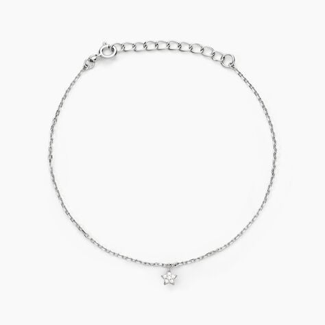 Bracelet Saya Argent Blanc Oxyde De Zirconium - Bracelets Femme | Histoire d&rsquo;Or