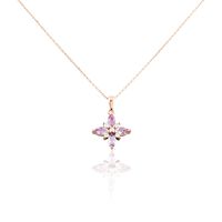 Collier Anabele Or Rose Amethyste Oxyde