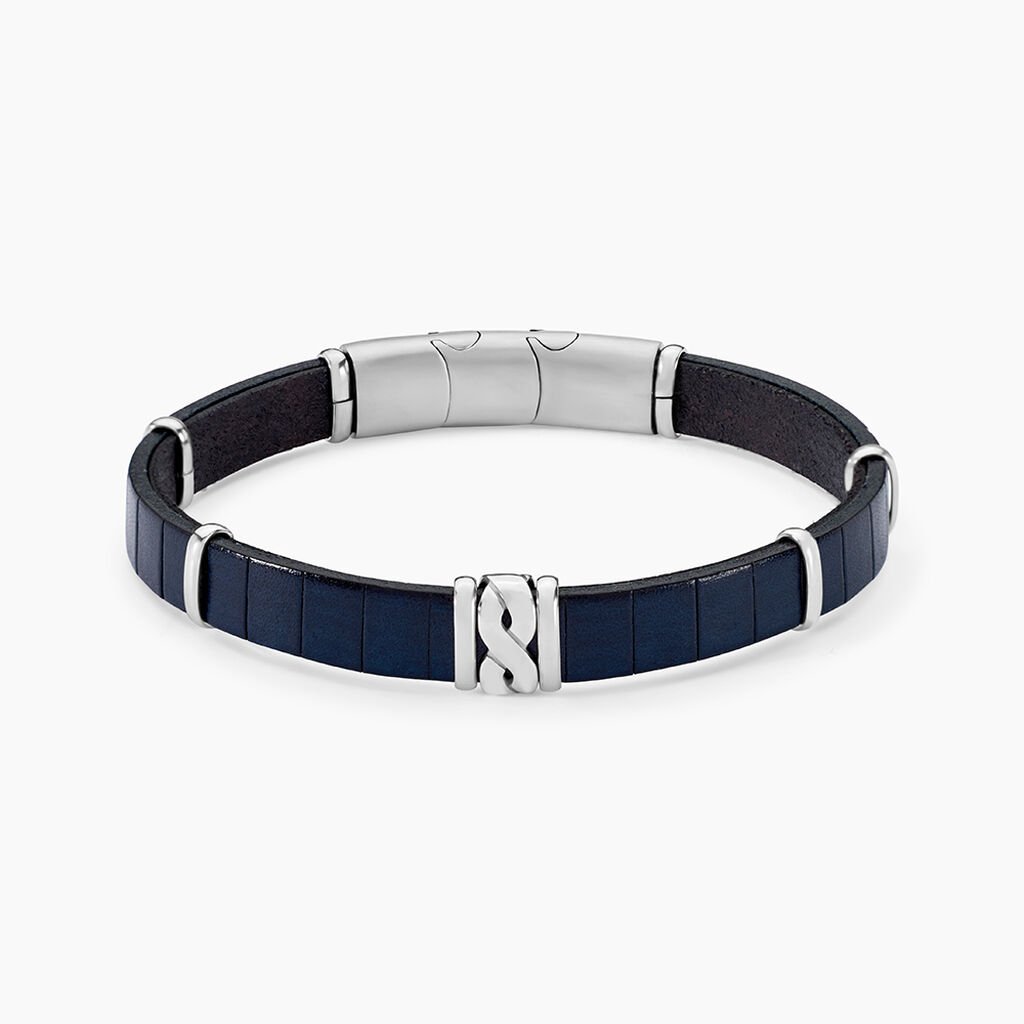 Bracelet Jourdan Chip Cuir Noir - Nouveautés bijoux Homme | Histoire d’Or