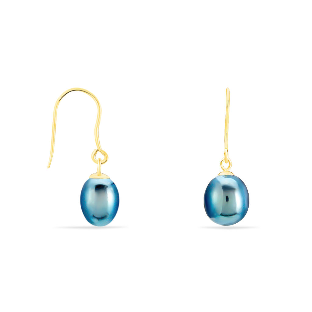 Boucles D'oreilles Pendantes Severiane Or Jaune Perle De Culture - Boucles d'oreilles pendantes Femme | Histoire d’Or