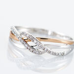 Bague Zinna Or Bicolore Diamant - Bagues avec pierre Femme | Histoire d&rsquo;Or