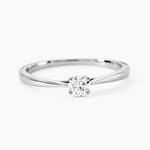 Bague Solitaire One Platine Blanc Diamant - Bagues solitaires Femme | Histoire d&rsquo;Or