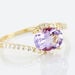 Bague Loriane Or Jaune Amethyste Et Oxyde De Zirconium - Bagues solitaires Femme | Histoire d’Or