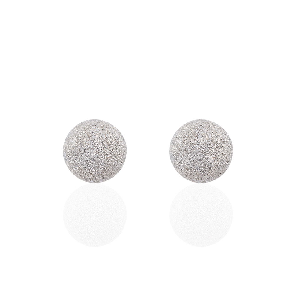Boucles D'oreilles Puces Ayana Argent Blanc - Boucles d'oreilles fantaisie Femme | Histoire d&rsquo;Or