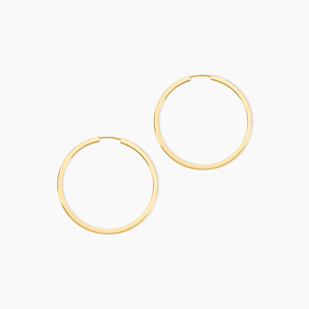 Créoles Benedikta Or Jaune - Boucles d'oreilles créoles Femme | Histoire d’Or