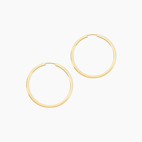Créoles Benedikta Or Jaune - Boucles d'oreilles créoles Femme | Histoire d’Or