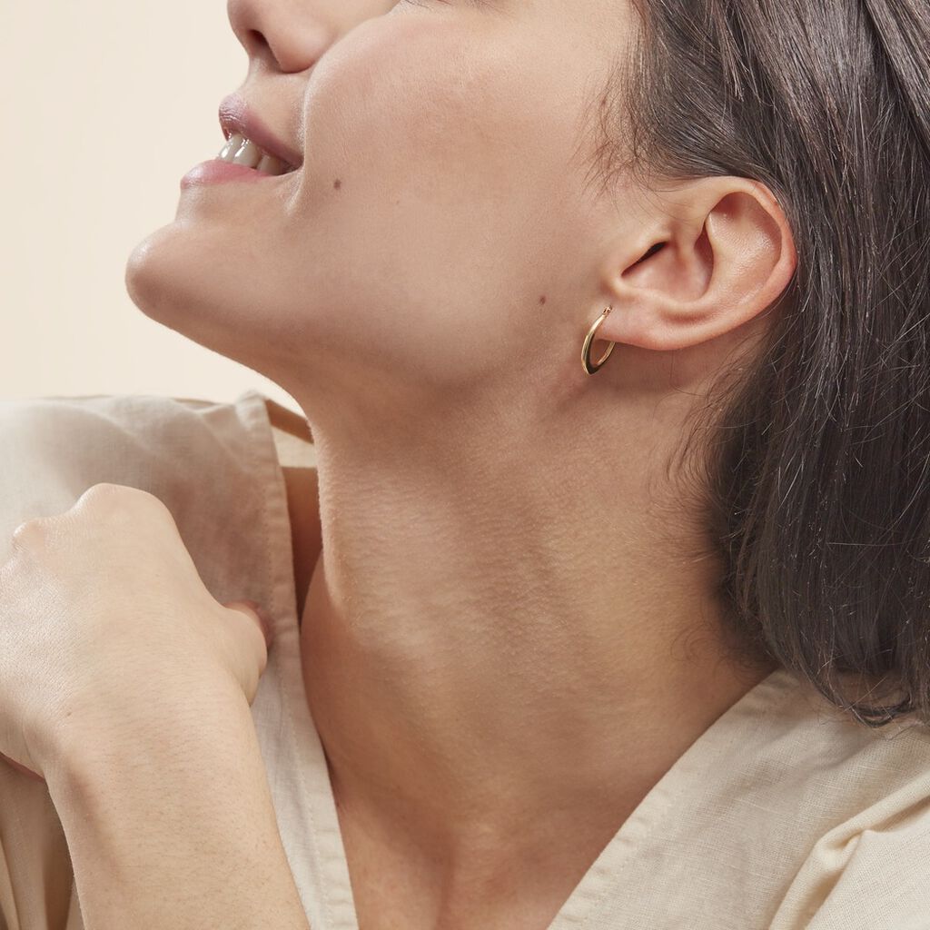 Créoles Telya Or Jaune - Boucles d'oreilles créoles Femme | Histoire d’Or
