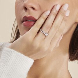 Bague Karin Argent Blanc Oxyde De Zirconium - Bagues solitaires Femme | Histoire d’Or