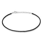 Bracelet Lou-anne Argent Blanc Oxyde De Zirconium Noir - Bracelets Femme | Histoire d&rsquo;Or