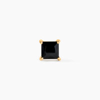 Boucle D'oreille Puce Unitaire Sofiane Plaqué Or Jaune Oxyde Zirconium