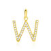 Pendentif Lettre W Or Jaune Oxyde - Pendentifs Famille | Histoire d’Or