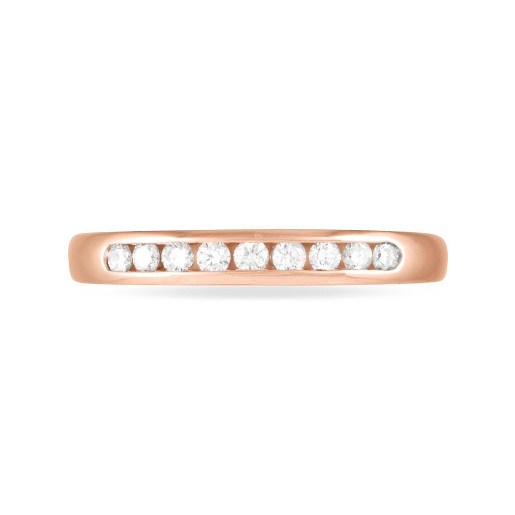 Alliance Giulia Or Rose Diamant - Alliances Femme | Histoire d’Or