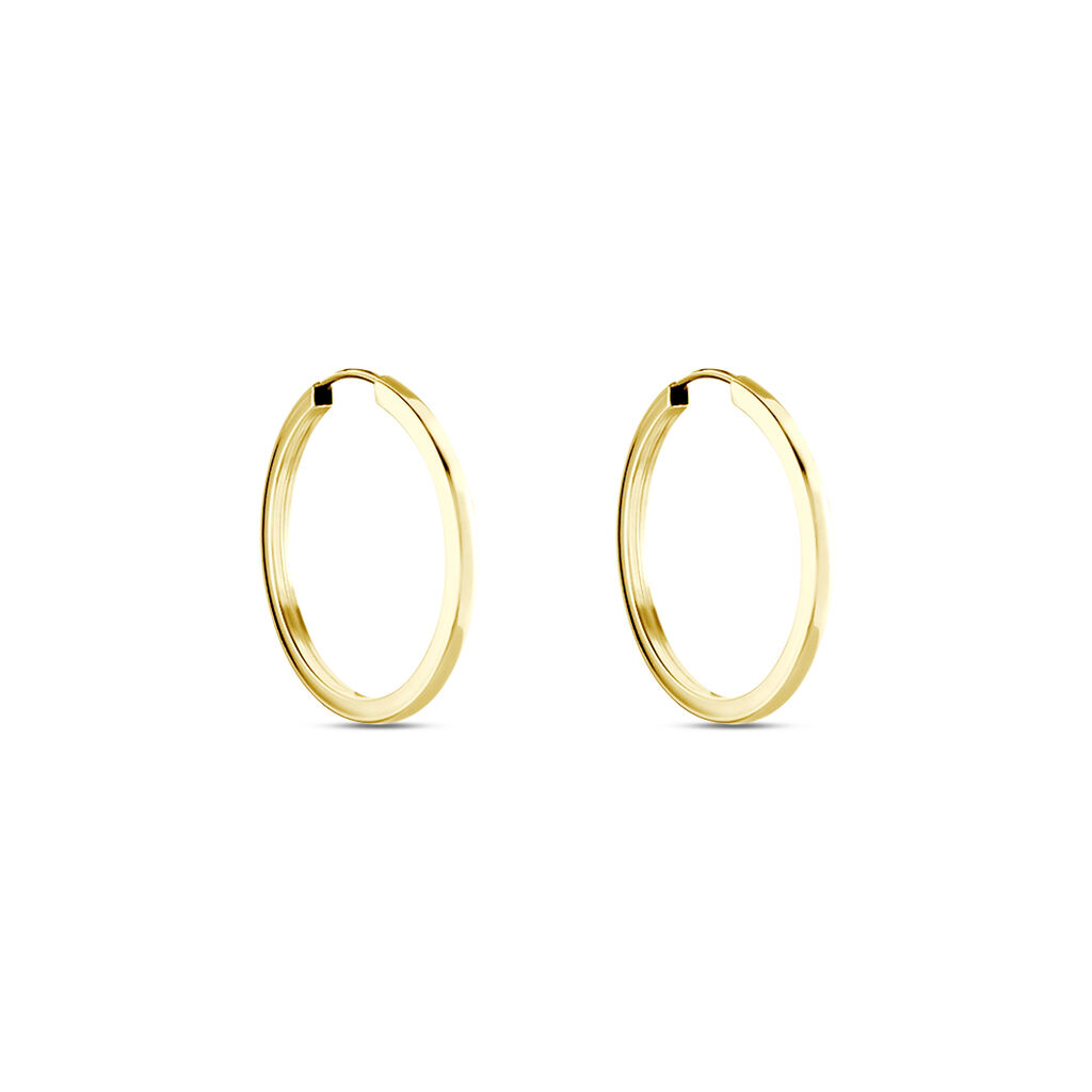 Créoles Benedikta Or Jaune - Boucles d'oreilles créoles Femme | Histoire d’Or