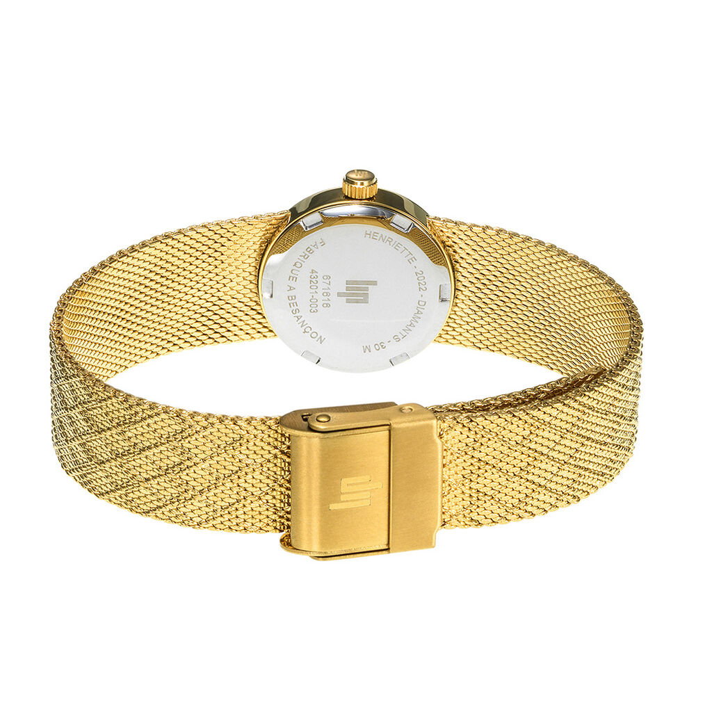 Montre Lip Henriette Diamant Nacre Noire - Montres Femme | Histoire d’Or