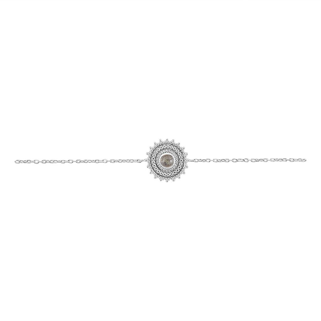 Bracelet Nyoko Argent Blanc Labradorite - Bracelets Femme | Histoire d’Or
