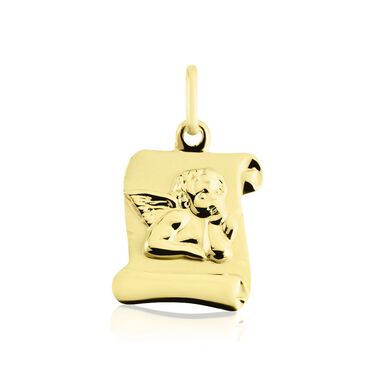Pendentif Ange Parchemin Or Jaune Pendentif Ange Parchemin Or Jaune