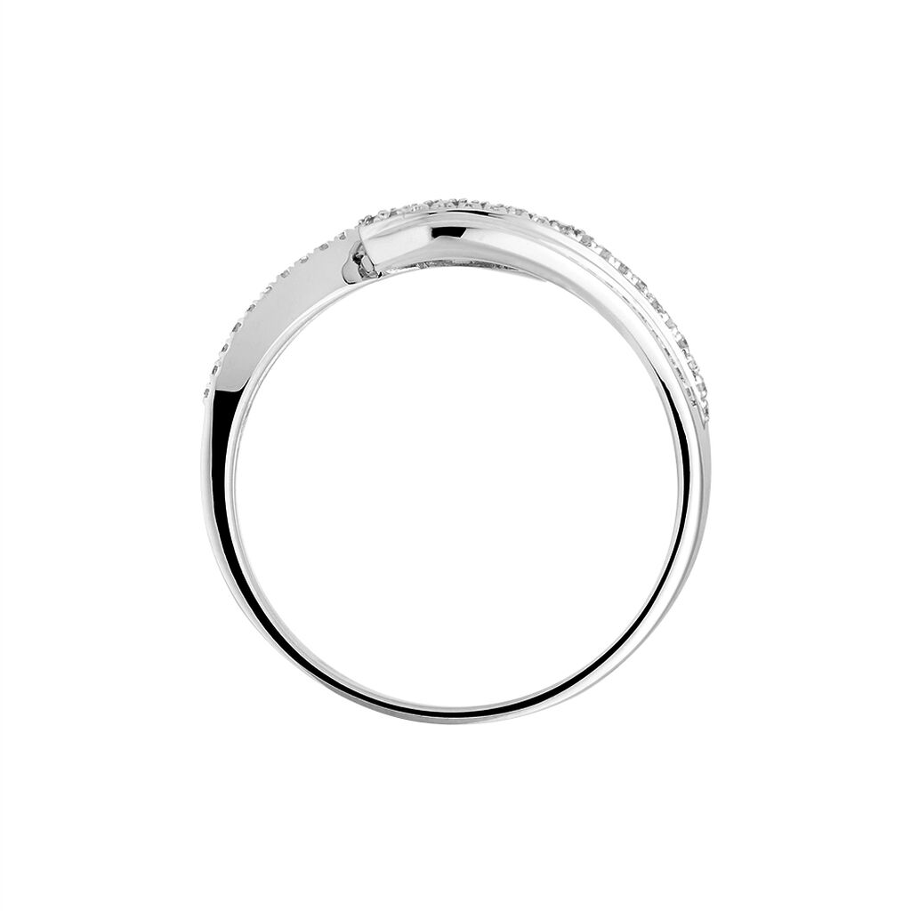 Bague Barbara Or Blanc Diamant - Bagues avec pierre Femme | Histoire d’Or