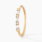 Alliance Biagio Or Jaune Diamant Synth&eacute;tique - Alliances Femme | Histoire d&rsquo;Or