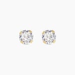 Boucles D'oreilles Puces Eddie Or Jaune Oxyde De Zirconium - Clous d'oreilles Femme | Histoire d&rsquo;Or