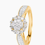 Bague Chou Or Jaune Diamant - Bagues avec pierre Femme | Histoire d&rsquo;Or