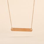 Collier Beavis Or Rose - Colliers Naissance Femme | Histoire d&rsquo;Or