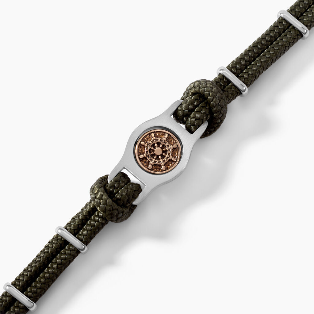 Bracelet Paulette Acier Blanc - Bracelets cordon Homme | Histoire d’Or