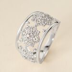 Bague Ros&eacute;e Or Blanc Diamant - Bagues avec pierre Femme | Histoire d&rsquo;Or