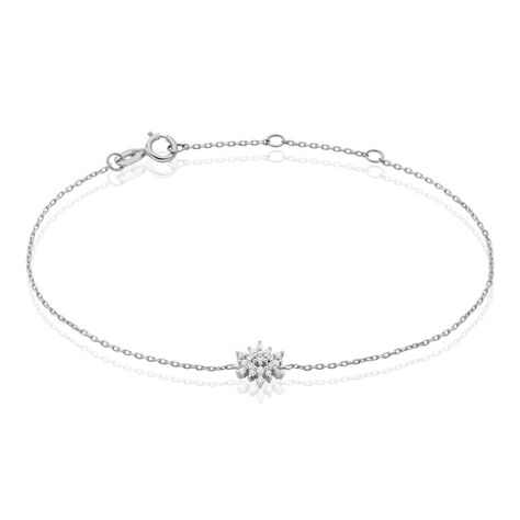 Bracelet Anelya Or Blanc Oxyde De Zirconium - Bracelets Femme | Histoire d’Or