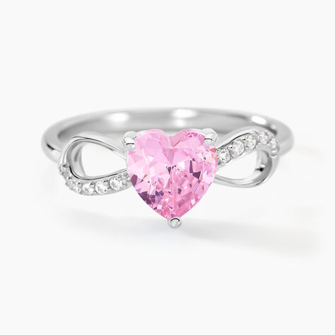 Bague Argent Blanc Atieno Oxyde De Zirconium - Bagues solitaires Femme | Histoire d’Or