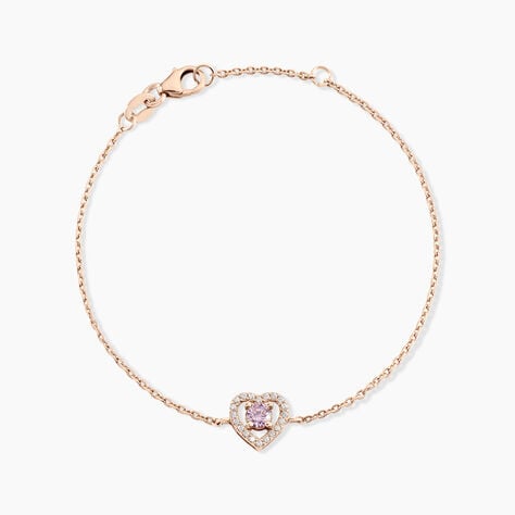 Bracelet Suzon Argent Rose Oxyde De Zirconium - Bracelets Femme | Histoire d’Or