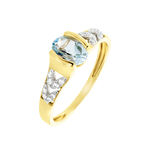 Solitaire Laetitienne Or Jaune Topaze Oxydes - Bagues solitaires Femme | Histoire d&rsquo;Or