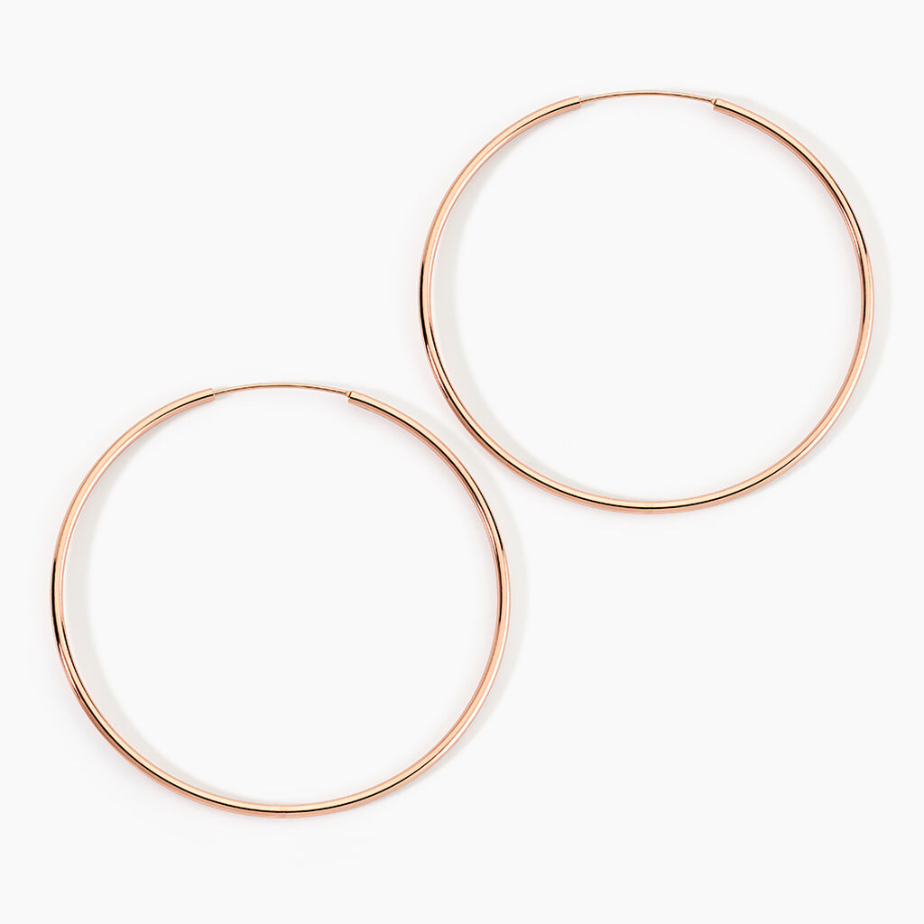 Cr&eacute;oles Argent Rose Olympia - Cr&eacute;oles fantaisie Femme | Histoire d&rsquo;Or