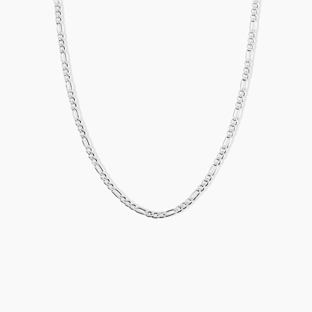 Collie Maille Vivian Argent Blanc - Chaines Homme | Histoire d&rsquo;Or