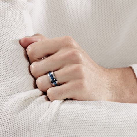 Bague Ioann Acier Bicolore - Bagues fantaisie Homme | Histoire d’Or