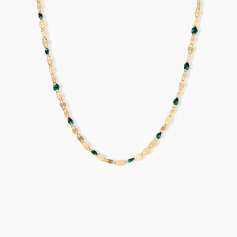 Collier Asteria Argent Dor&eacute; A L'Or 750/1000 - Bijoux sans pierre Femme | Histoire d&rsquo;Or
