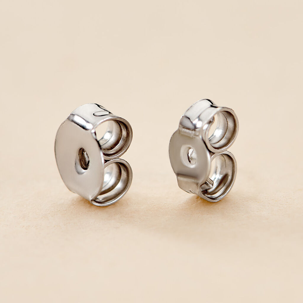 Fermoir Papillon Boucle D'oreille Or Blanc - Collection classique Famille | Histoire d&rsquo;Or