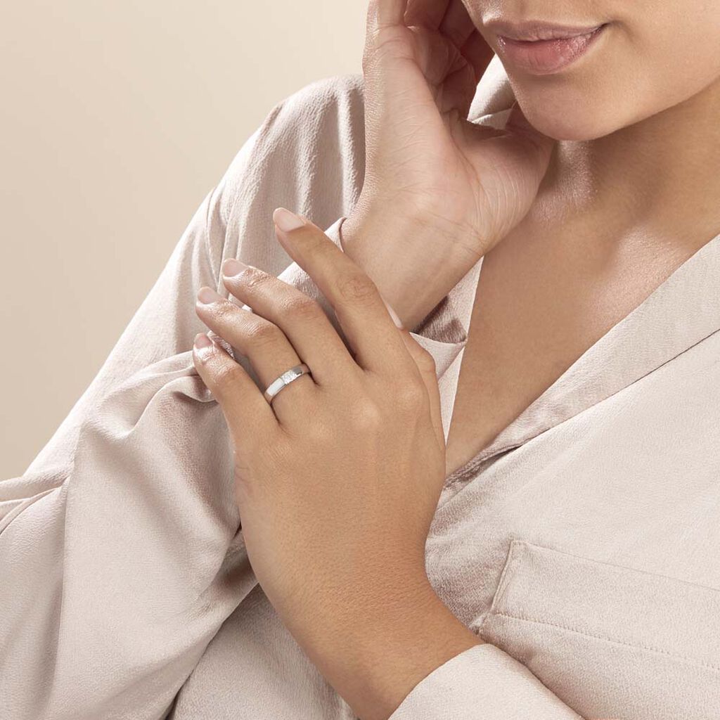 Bague Hajila Or Blanc Diamant - Bagues avec pierre Femme | Histoire d’Or