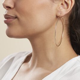 Créoles Anusha Plaque Or Jaune - Boucles d'oreilles créoles Femme | Histoire d’Or