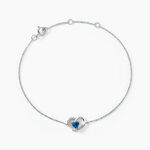 Bracelet Or Blanc Eliana Topaze Oxydes - Bracelets Femme | Histoire d&rsquo;Or