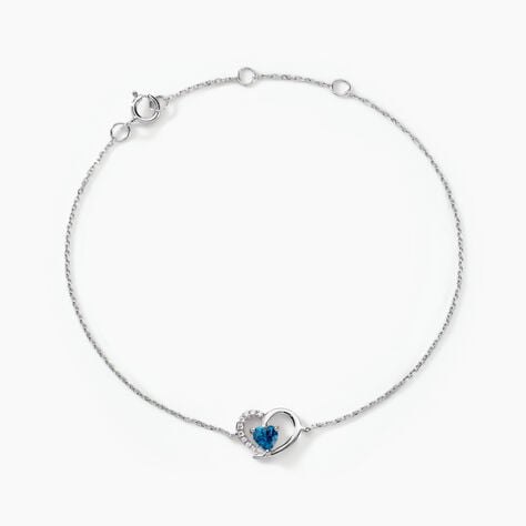 Bracelet Or Blanc Eliana Topaze Oxydes - Bracelets Femme | Histoire d&rsquo;Or