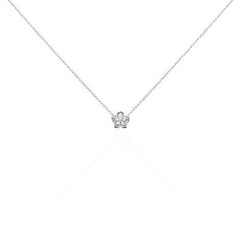 Collier Anne-charlotte Argent Blanc Oxyde De Zirconium - Colliers fantaisie Femme | Histoire d’Or