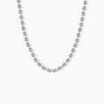 Collier Ashlee Argent Blanc - Ras de cou Femme | Histoire d&rsquo;Or